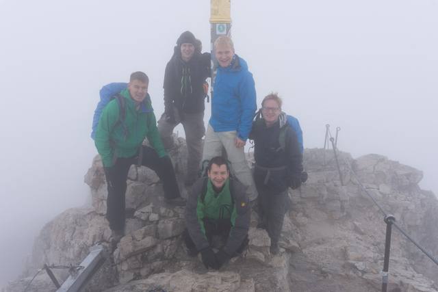 Reached the 2962m summit of the Zugspitze (2015)
